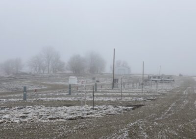 Picture of an RV park during winter